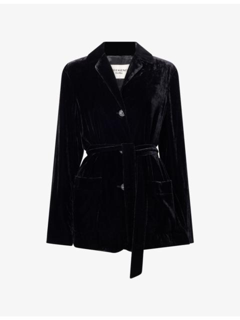 WEEKEND Max Mara Belted Velvet Jacket