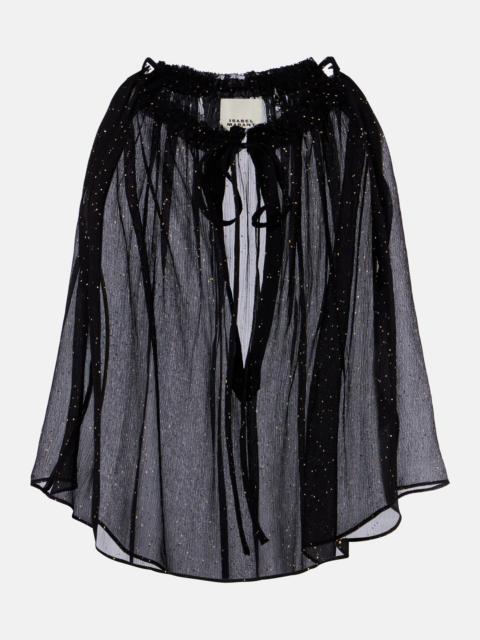 Isabel Marant Marilou silk georgette top