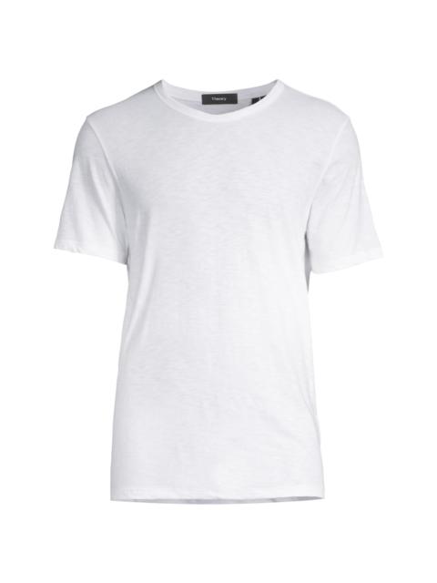 Theory Men's Essential Short-Sleeve Cotton T-Shirt - White