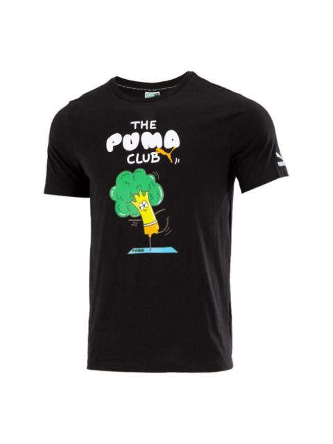PUMA Club Graphic T-Shirt 'Black' 533197-01