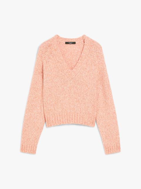 WEEKEND Max Mara ALOA Cotton and alpaca yarn cropped jumper