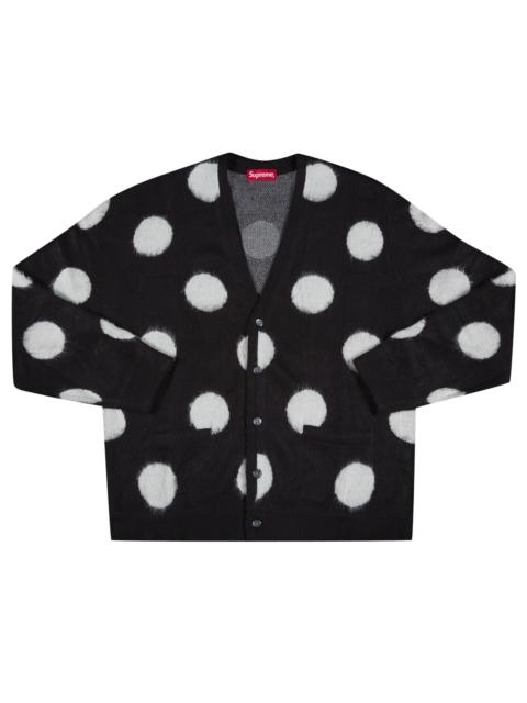 Supreme Supreme Brushed Polka Dot Cardigan 'Black'