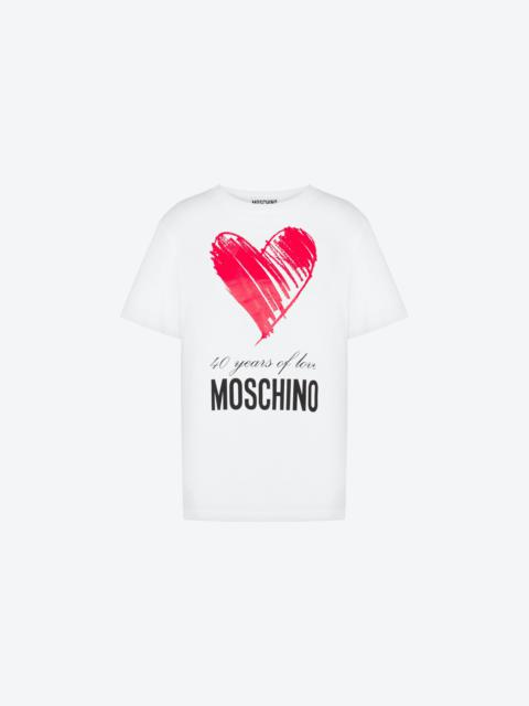 Moschino 40 YEARS OF LOVE JERSEY T-SHIRT