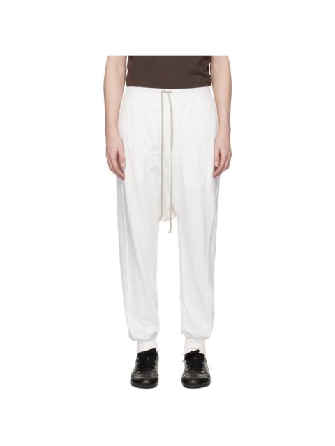 Rick Owens DRKSHDW Off-White Temple Drawstring Sweatpants