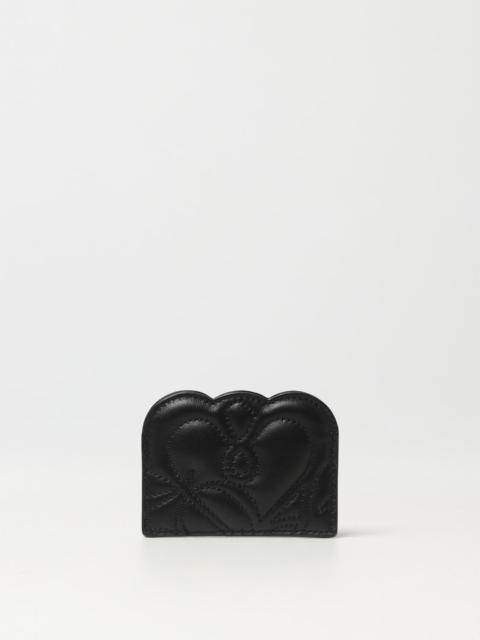 Alexander McQueen credit card holder in quilted leather
