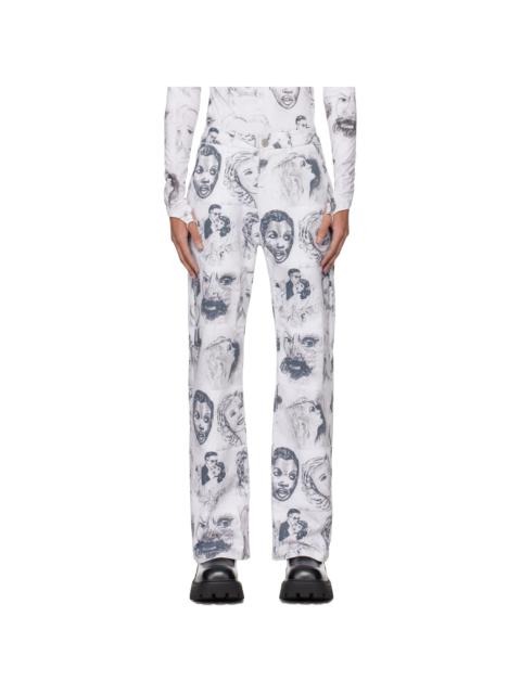 MAISIE WILEN White Nebula Trousers