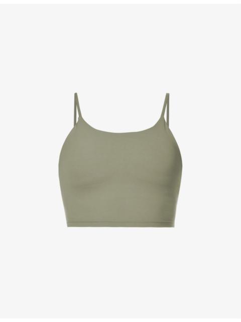 ADANOLA Tank round-neck stretch-jersey bralette