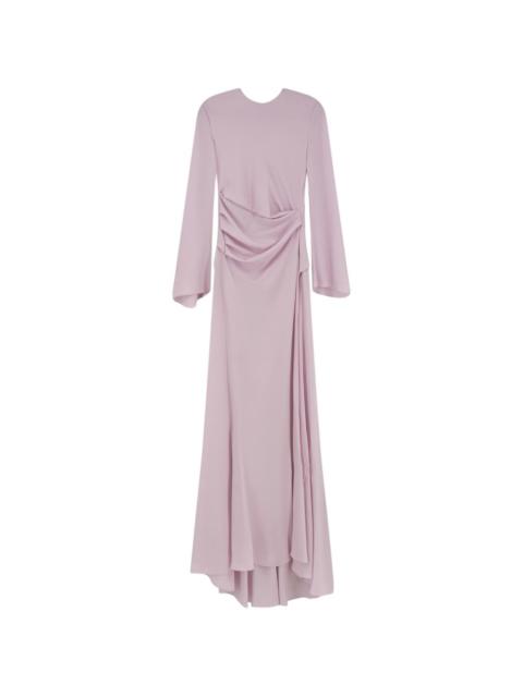 Alexander McQueen long-sleeve draped maxi dress