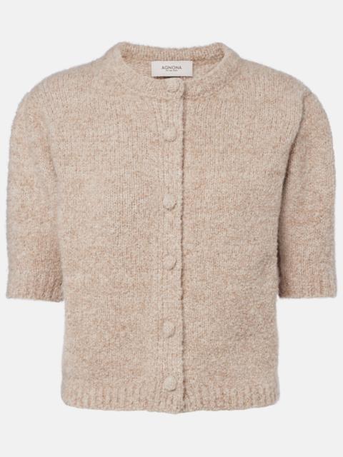 AGNONA Cashmere, silk, and wool cardigan