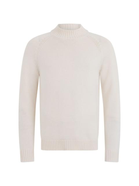 SLOWEAR mock-neck raglan-sleeve sweater