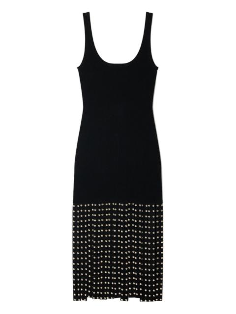 Sandro studded knitted midi dress