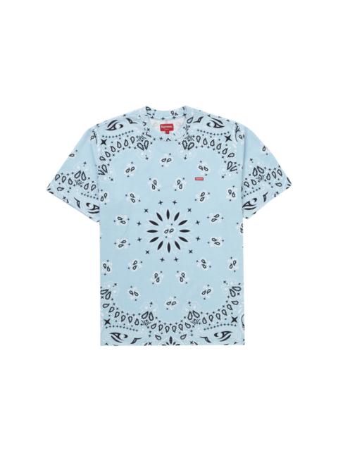 Supreme Small Box Tee Light Blue Bandana