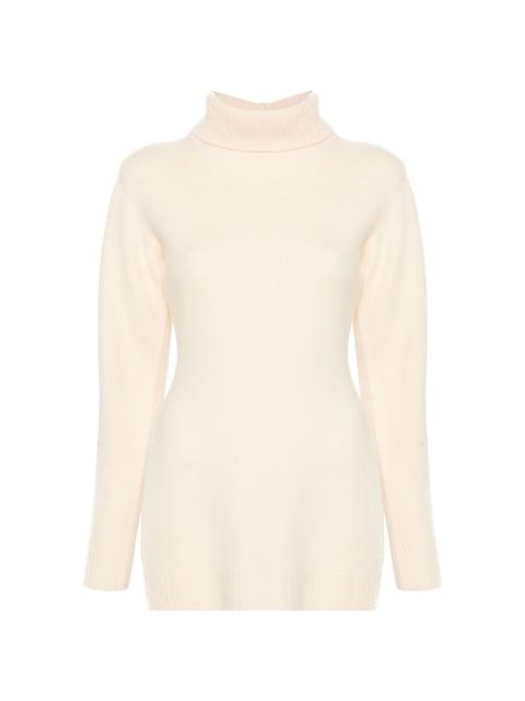 roll-neck wool jumper