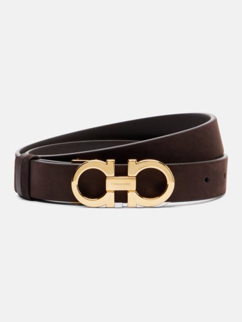 FERRAGAMO Gancio Mediterraneo leather belt