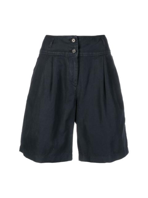 pleat-detail Bermuda shorts