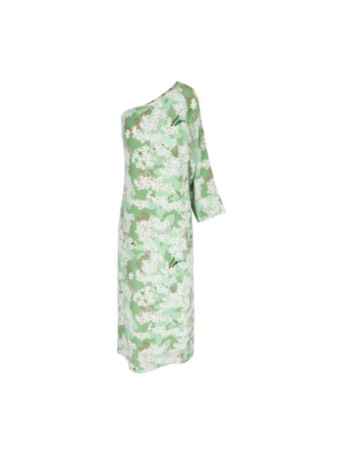 BERNADETTE Lola floral-print one-shoulder silk dress