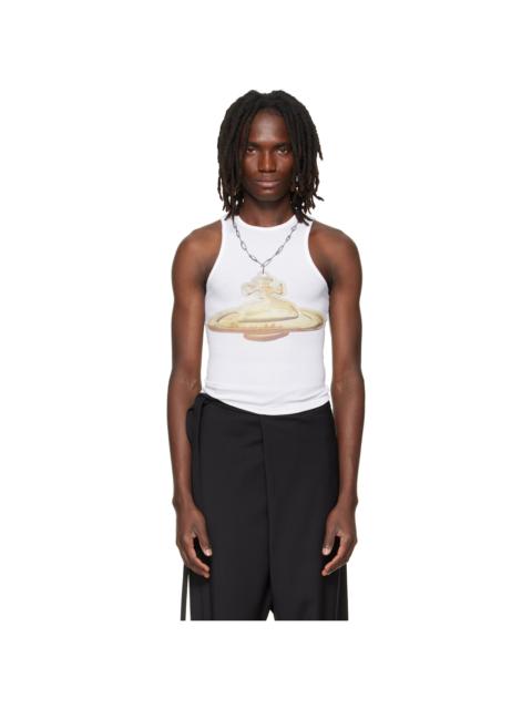 Vivienne Westwood White Gold Orb 90s Tank Top