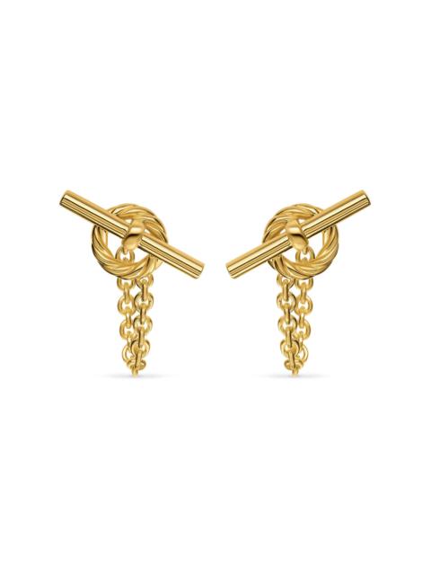 DAVID YURMAN Women's DY Mercer Bold Toggle Chain Stud Earrings in 18K Yellow Gold, 50.4MM - Gold
