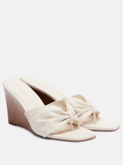 VERONICA BEARD Leather wedge sandals