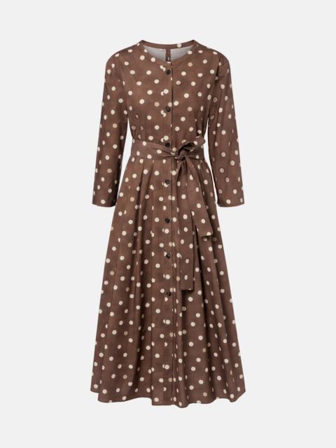 'S Max Mara Pesche polka-dot cotton shirt dress