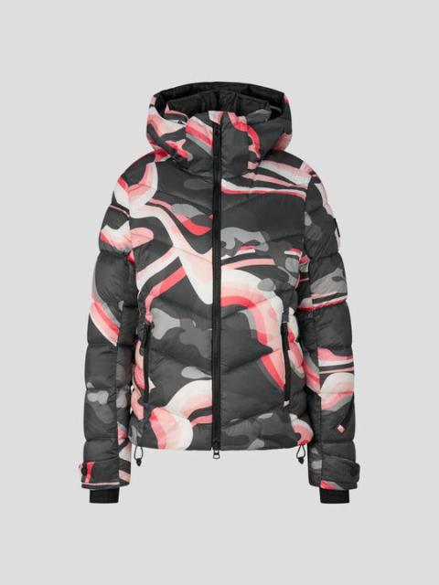 BOGNER Saelly ski jacket in Anthracite/Pink
