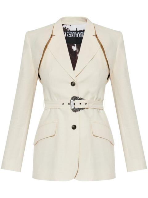 VERSACE JEANS COUTURE belted blazer