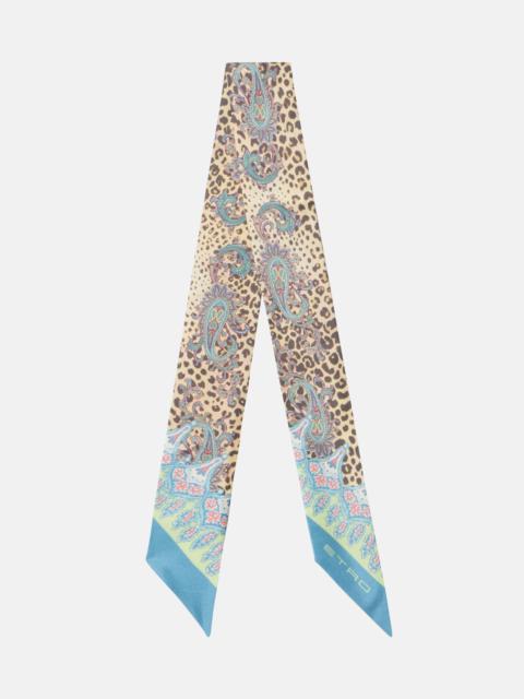 Etro Paisley silk scarf