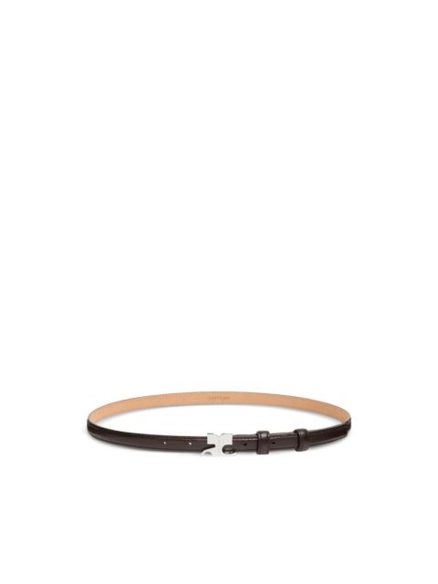 courrèges croc-embossed leather belt