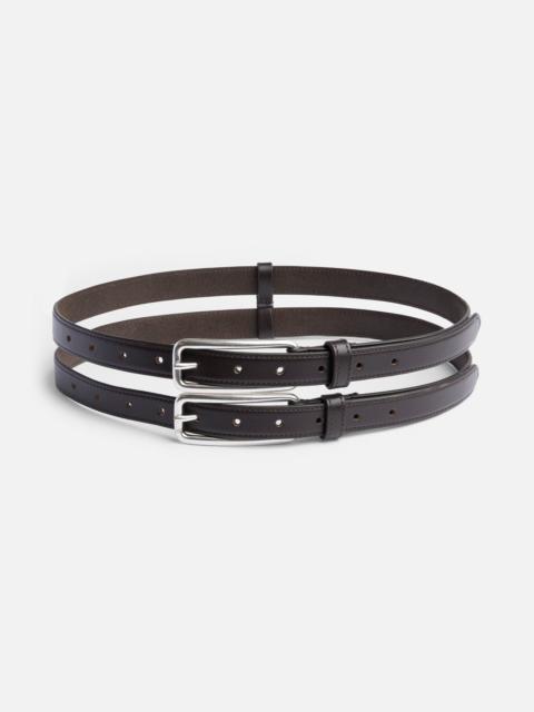 7 For All Mankind TINY DOUBLE BELT in leather