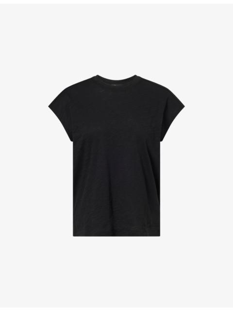 Theory Bind Boxy-Fit Cotton Top