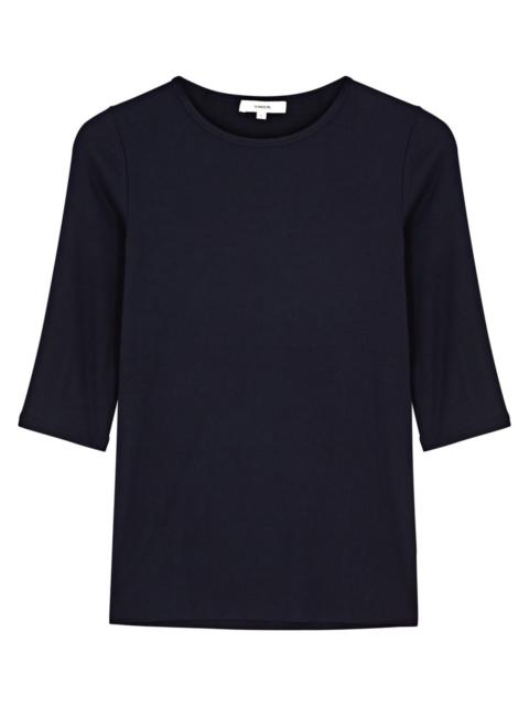 Vince Vince Ribbed Stretch-jersey top