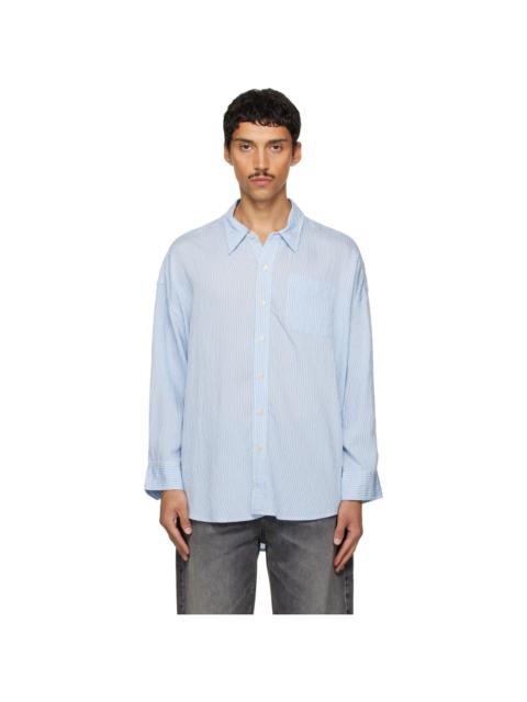 R13 Blue Drop Neck Shirt