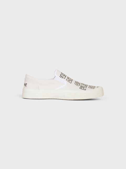 CELINE CELINE ELLIOT SLIP-ON in "PLEASE DREAM OF ME" PRINTED CANVAS