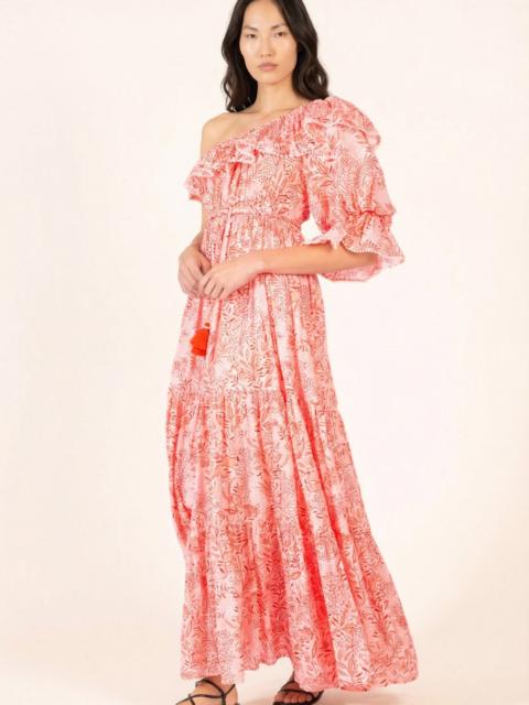 Poupette St Barth Long Dress Jay - Orange Palmarosa