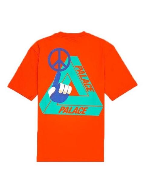 PALACE PALACE Tri Smiler Back Printing Short Sleeve Unisex Orange P18TS104