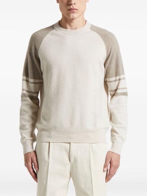 PESERICO raglan-sleeve striped sweater