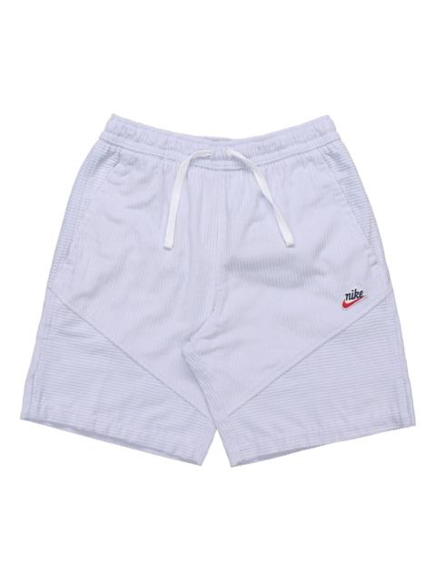 Nike Nike Sportswear Heritage Windrunner Splicing Corduroy Sports Short Pant Male WhiteGold DA0030-043