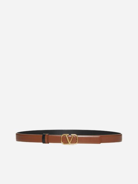 Valentino VLogo reversible leather belt