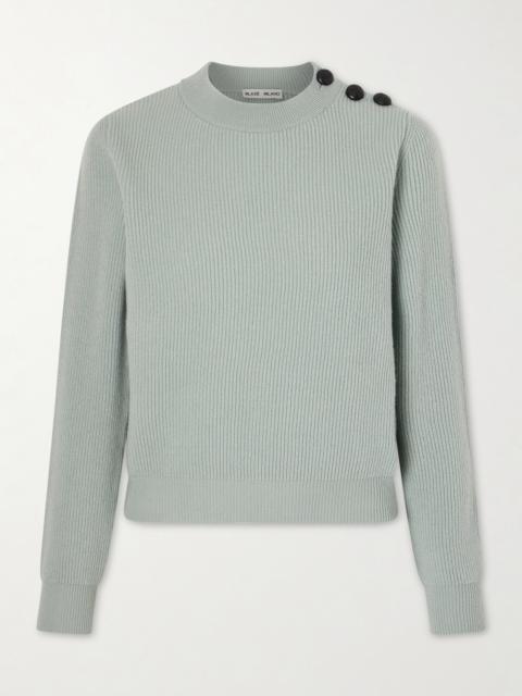 BLAZÉ MILANO Racka Ribbed-knit Wool And Cashmere-blend Sweater