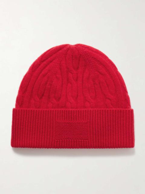 GUEST IN RESIDENCE Cable-knit cashmere beanie Red