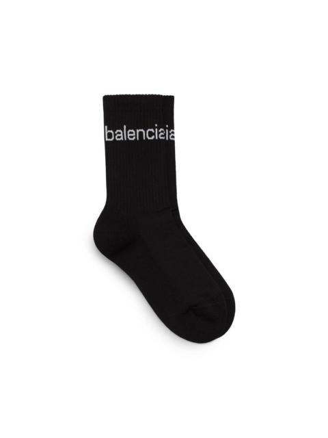 BALENCIAGA Men's Bal.com Socks in Black
