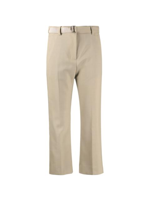 sacai cropped tailored trousers