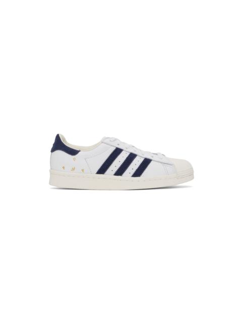 adidas Originals White & Navy Pop Trading Company Edition Superstar ADV Sneakers