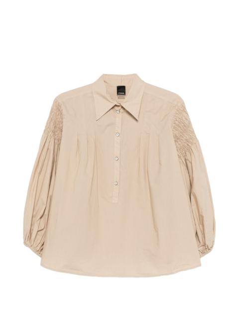 PINKO Bouquet smocked blouse