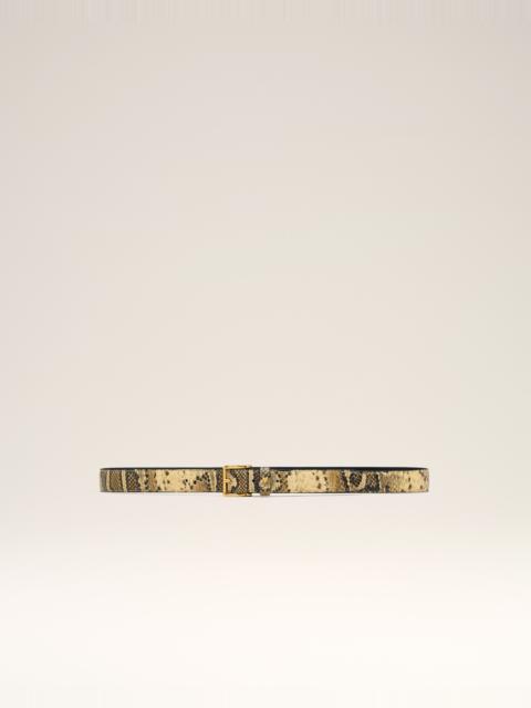 AMI Paris BEIGE LEATHER PARIS PARIS BELT