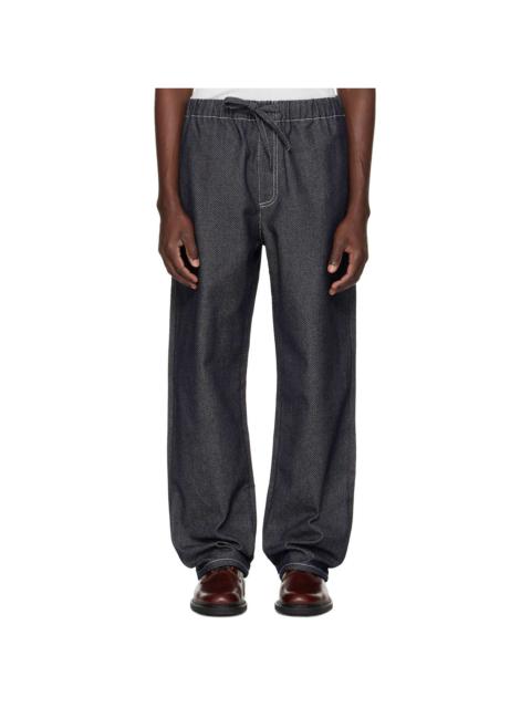 COMMAS Black Twill Denim Trousers