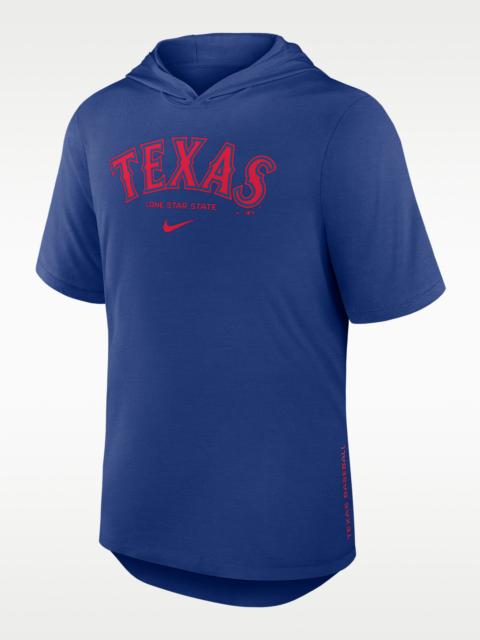 Nike Texas Rangers Arched Wordmark Men's Nike Dri-FIT MLB Hooded T-Shirt