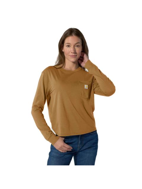 Carhartt Women's TENCEL™ Fiber Series Loose Fit Long-Sleeve Crewneck Pocket T-Shirt