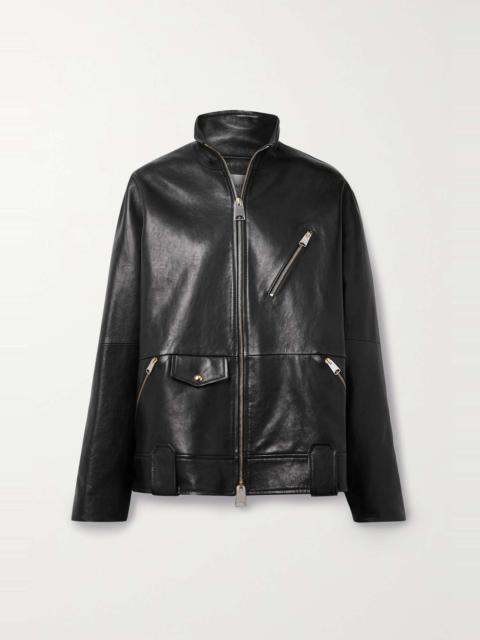 Shallin leather biker jacket
