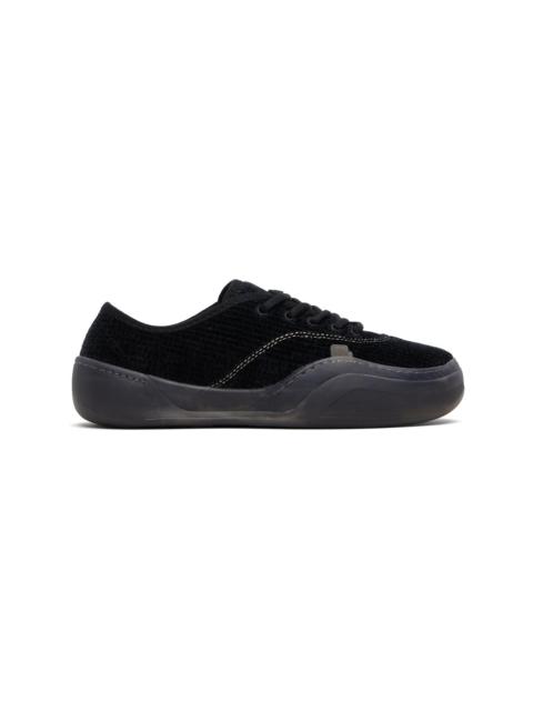 Black Corduroy Coupe Sneakers